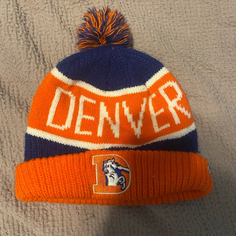 NFL Denver Blue and Orange Knit Hat